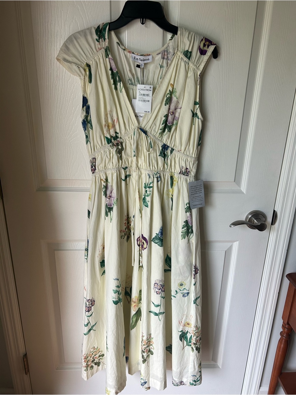 NWT En Saison From Nordstrom Ashley Floral Print Sleeveless Midi - Picture 4 of 9